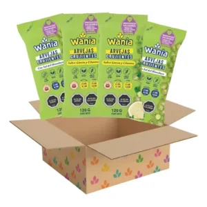 Wania Arvejas Crujientes Snack 120g (12 Unidades)