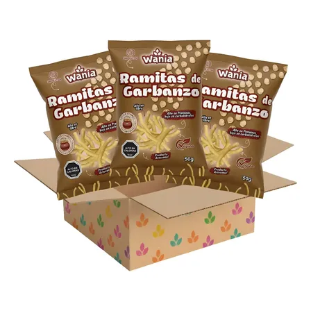 Wania Ramitas De Garbanzo 50g (24 Unidades)