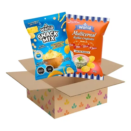 Wania Snack Mix Y Rejillas Multicereal (24 Unidades)