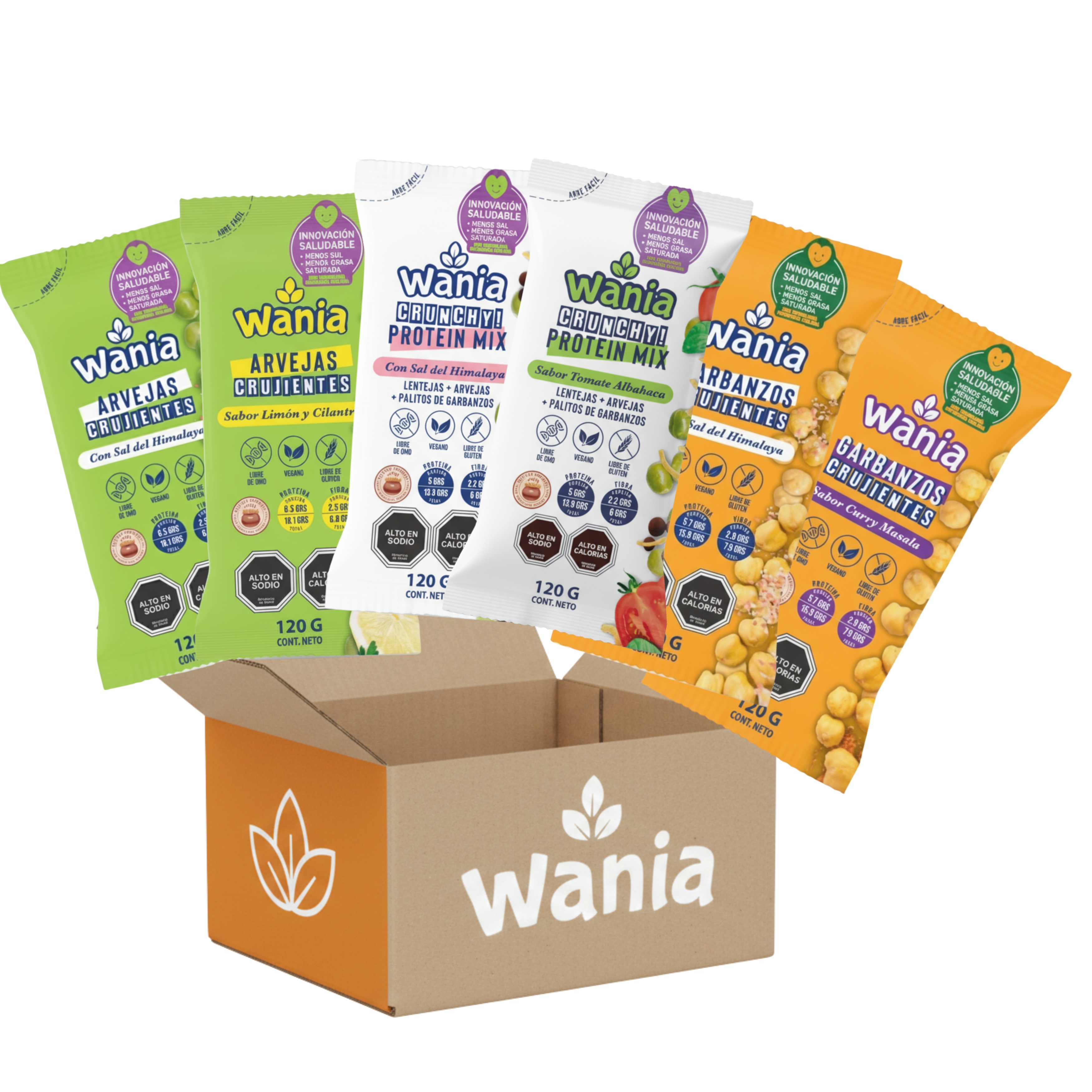 Wania Mix Crunchy 120g (12 Unidades)