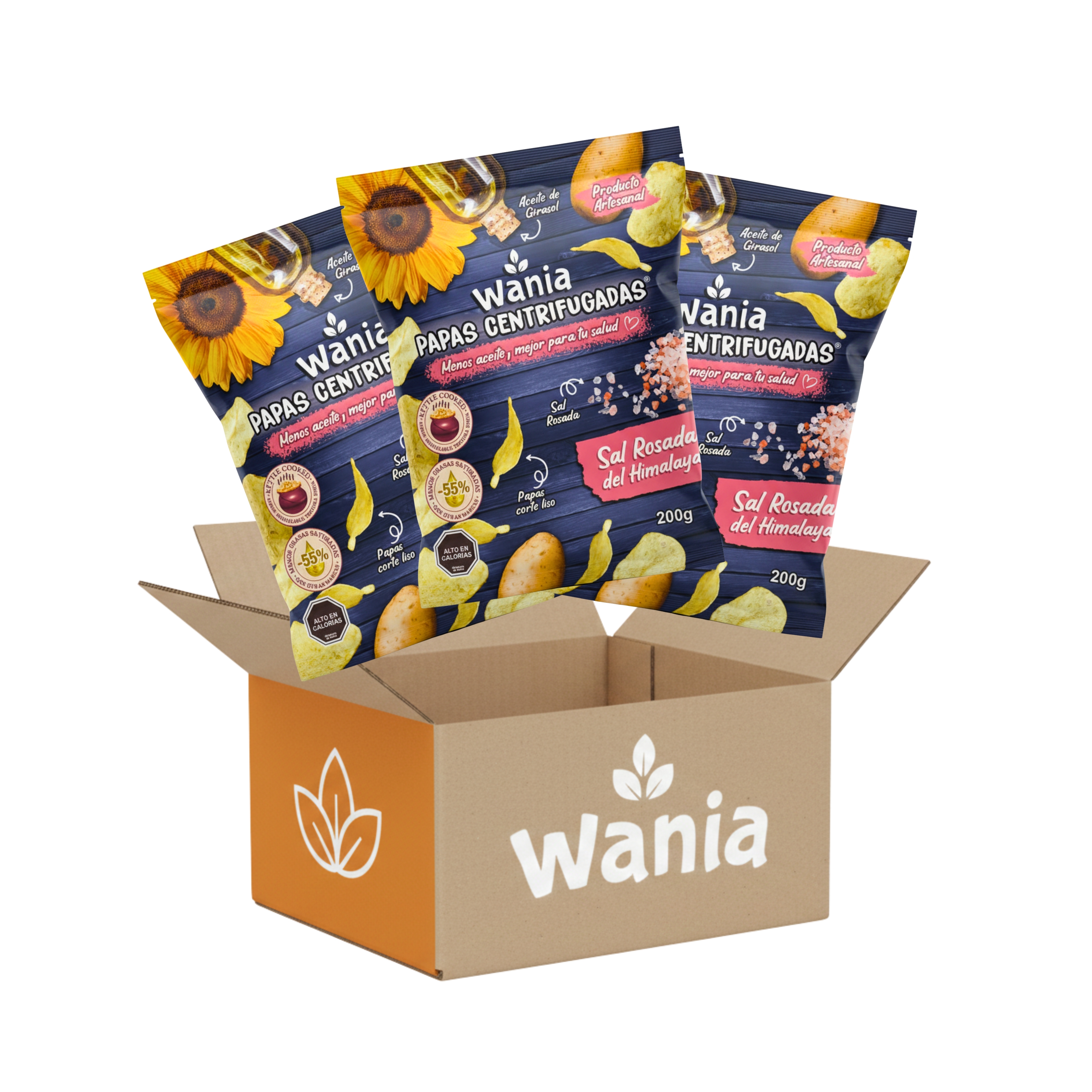 Wania Papas Centrifugadas 200g (12 Unidades)