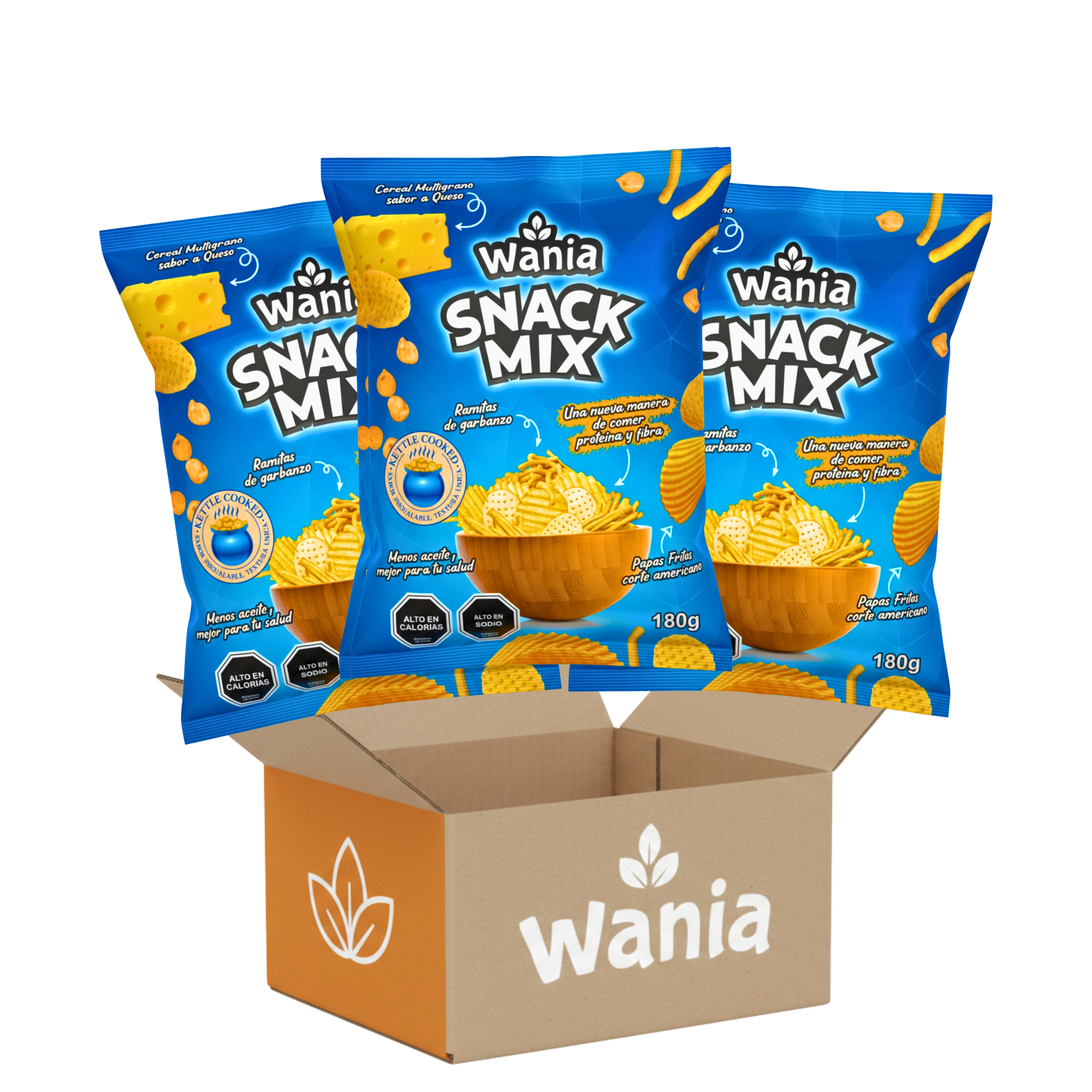 Wania Snack Mix 180g (12 Unidades)